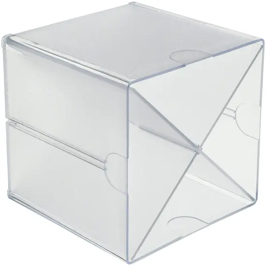 Deflecto Stackable X-Divided Storage Organizer-6"X6"X6" Clear {4}