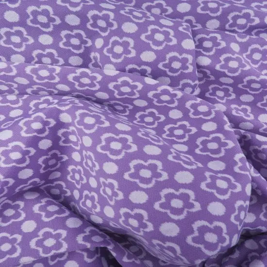 Double Knit Jacquard Floral Fabric Heavyweight Stretch Flower Knit, 58/60" Wide BROWN {2}