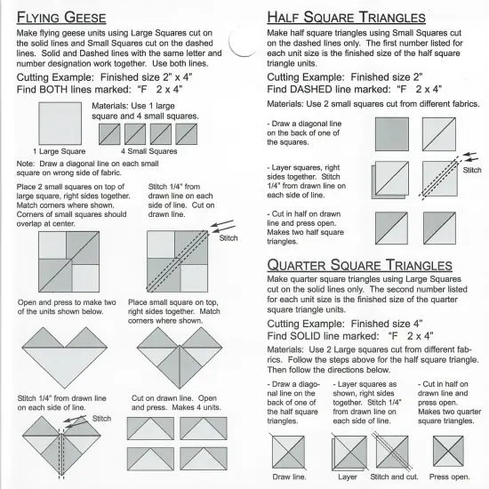 Non-Slip Flying Geese Tool Quilting Ruler Template - 8.5" x 8.5" {3}