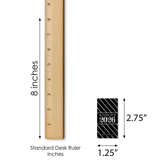 Big Dot of Happiness Graduation Cheers - Mini Candy Bar Wrapper Stickers - 2026 Graduation Party Small Favors - 40 Count {5}