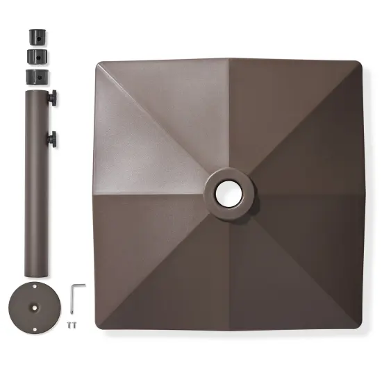 Casafield Patio Umbrella Base, Fillable Heavy Duty Rolling Stand for Outdoor, Patio, Lawn, Deck, Poolside {6}