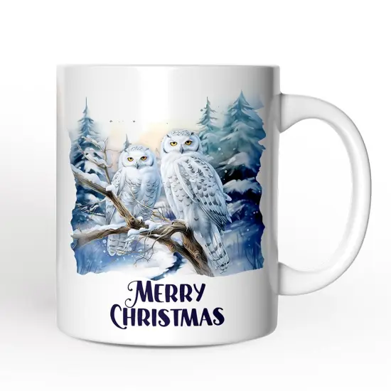 Snowy Owl Mug, Grand Arctic Majesty Christmas Gift {1}