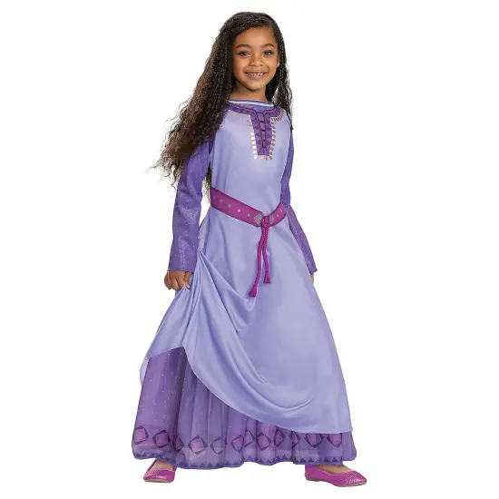 Girls Deluxe Asha Costume Disney Wish Movie Dress {1}