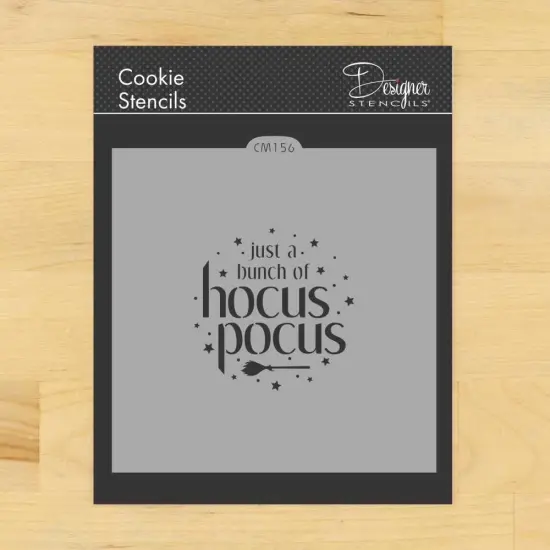Hocus Pocus Cookie & Craft Stencil | CM156 by Designer Stencils | Cookie Decorating Tools | {1}