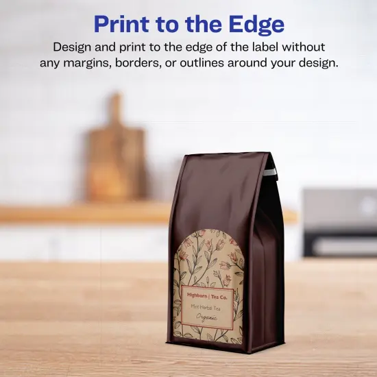 Avery Kraft Brown Arched Labels with Sure Feed, 3" x 2.25" {3}