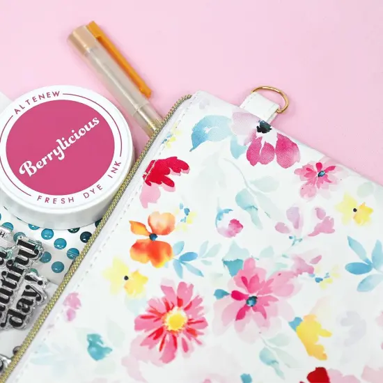 Dreaming in Watercolor Zipper Pouch (280mm x 195mm) {4}