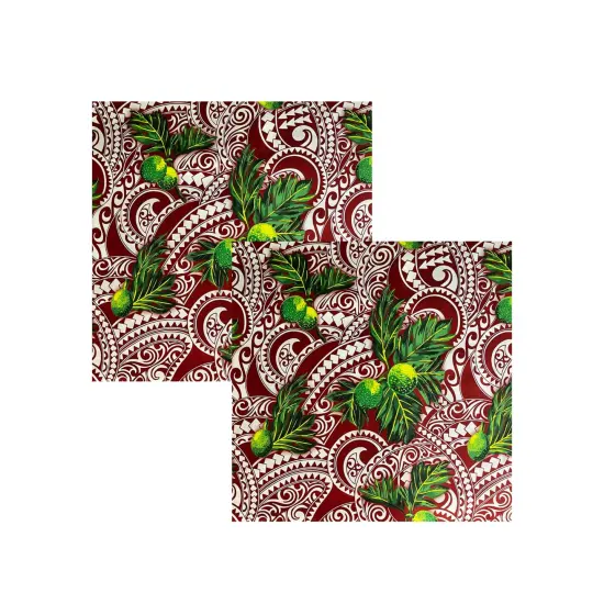 1 Yard Longan Traditional Tattoo Background Poly Cotton Fabric Print 45 Inch Width Auburn & White {3}