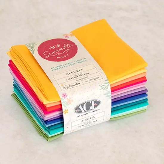 Sewcialites Fat Quarter Bundle in Alegria Edition Curated by Vickeidy Plybon by AGF Studio for Art Gallery (CBSFQ604) {1}