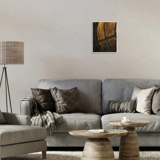 Stupell Industries Vintage Basketball Close Up Wall Plaque Design by Kim Allen {2}