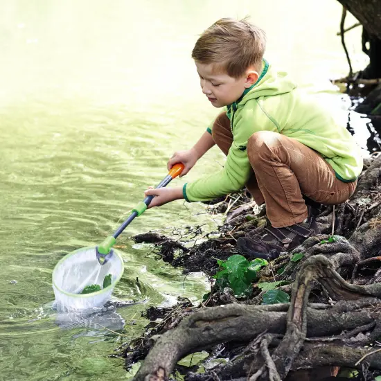 HABA Terra Kids Scoop Net &ndash; Bug Catcher for Kids with Telescopic Handle, Fun & Durable Outdoor Play Toys & Science Toys for 5 & Up Multicolor {3}