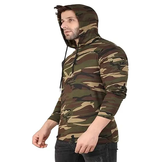 Burnside&reg; Men's Fleece Pullover BLACK CAMO/ BLK {4}