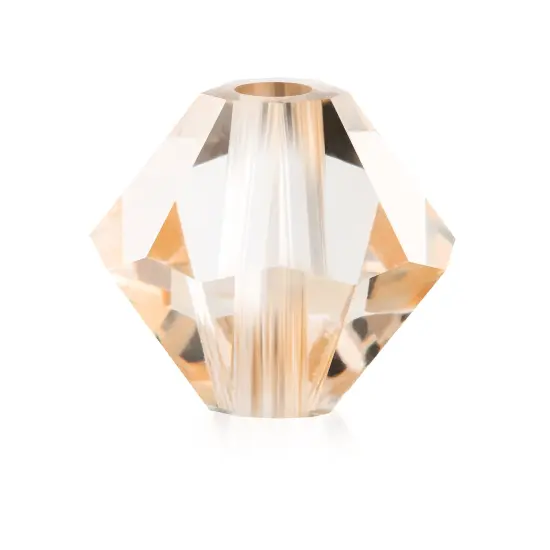 Preciosa 6mm Czech Crystals Bicone Rondelle Beads, 36pcs Crystal Honey {1}