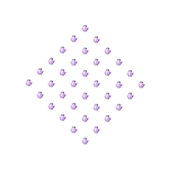 Preciosa 6mm Czech Crystals Bicone Rondelle Beads, 36pcs Violet {5}