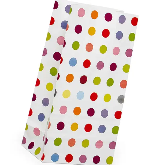 Dot Patterned Sos Food Bags 5'' X 3 1/8'' X 9 5/8'' {4}