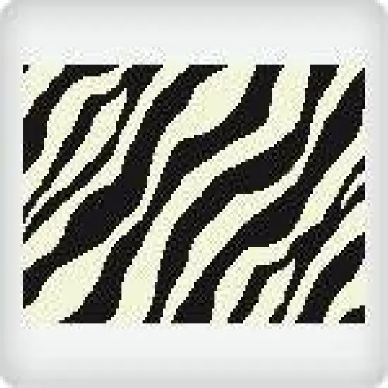 Zebra Pattern Edible Icing Image (1/4 Sheet) {1}