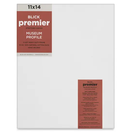 Blick Premier Stretched Cotton Canvas - Museum Profile, Splined, 11" x 14" {1}