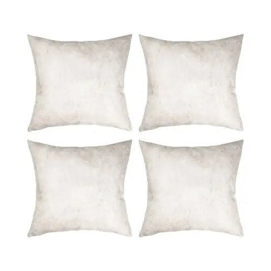 Craft Express 4 Pack White Vegan Leather Sublimation Pillow Covers &ndash; 18"x18" with Zipper {1}