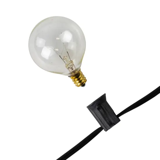 Northlight LED G50 Globe Christmas String Lights - Pure White - 10' Black Wire - 10ct {4}