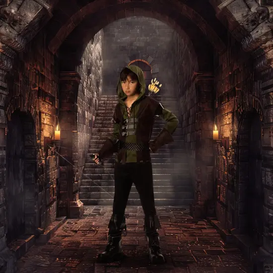Robin Hood Costume Child {4}