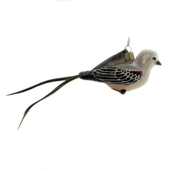 Old World Christmas 1.75 In Scissor-Tailed Flaycatcher Tree Ornament , Ornament Bird Gray {2}