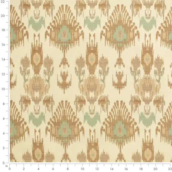 Seafoam - AquaTeal,beigeTaupe AbstractGeometric,global Upholstery Fabric 54 Inches" {2}