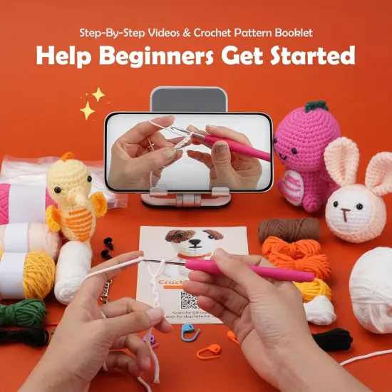 Crochet Kit for Beginners Seahorse {3}