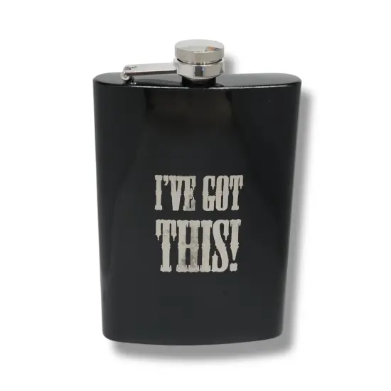 8oz BLACK I've Got This Flask {1}