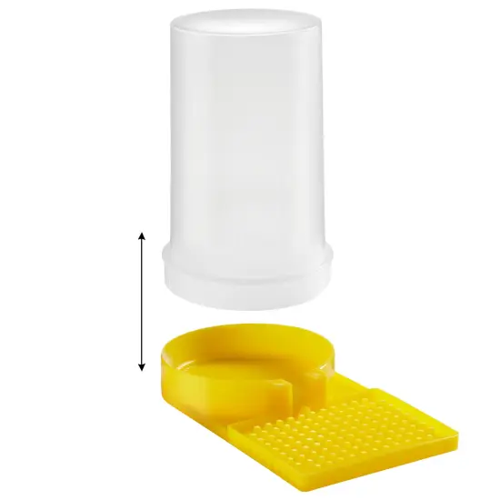 Honey Keeper 2-Pack Beehive Water Dispenser, Bee Hive Entrance Feeder Beekeeping Tool Yellow {2}