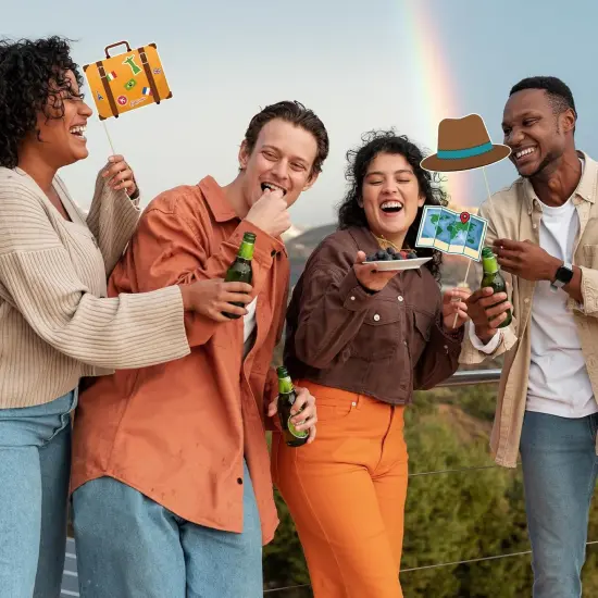 31pcs Let The Adventure Begin Photo Booth Props {3}