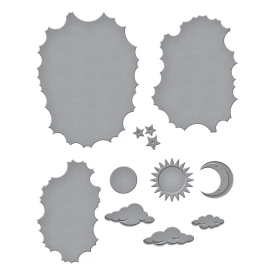 Spellbinders Etched Dies By Vicky Papaioannou-Tunnel Clouds, Tunnel Scapes {3}