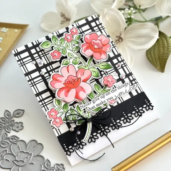 Pinkfresh Studio Press Plate-Never Give Up {3}