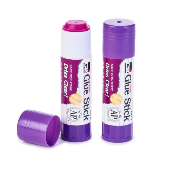 Purple Glue Sticks, .74 oz, Pack of 12 {1}