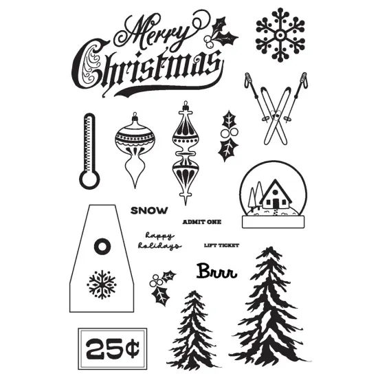 Snow Pine Lodge Clear Stamps-Photopolymer {3}