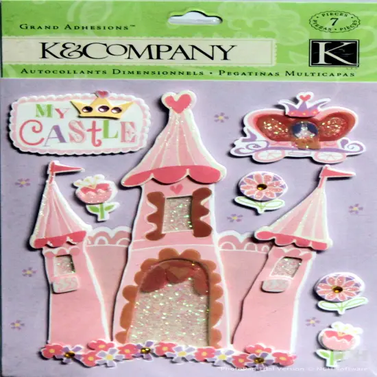K & Company Castle Icon Grand Adhesions Dimensional Stickers {1}
