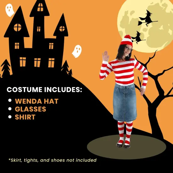 Where's Waldo Wenda Costume Kit Adult {5}