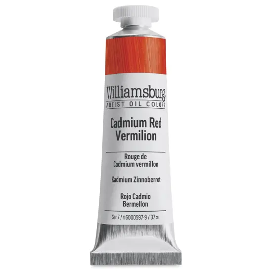 Williamsburg Handmade Oil Paint - Cadmium Red Vermilion, 37 ml tube {2}