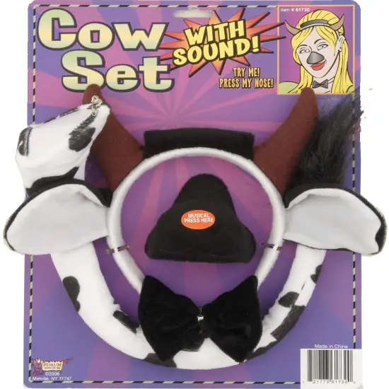 Cow Costume Accessory Kit with Sound {1}