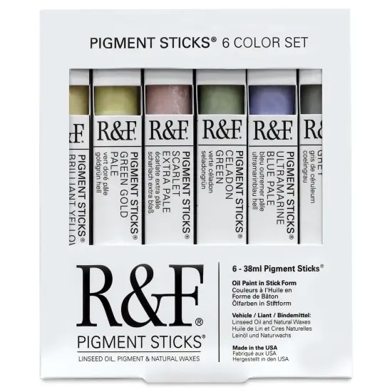 R&F Pigment Sticks - Set of 6, Chromatic Tones, 38 ml {2}