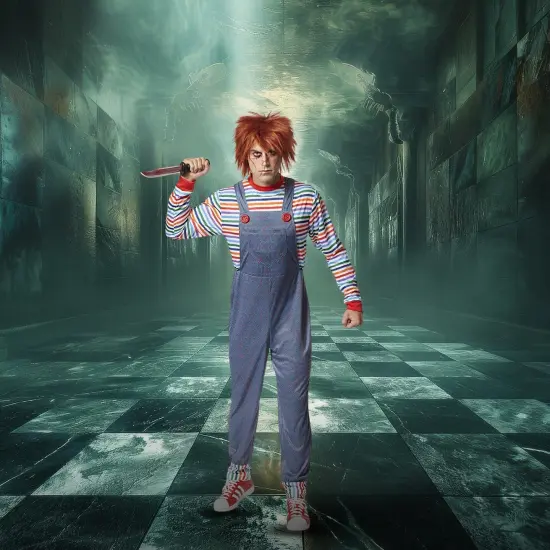 Evil Doll Mens Adult Costume {4}