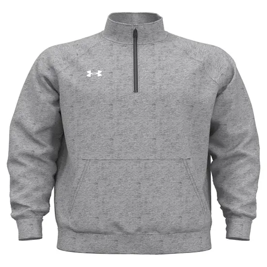 Under Armour&reg; Men's Rival Fleece Quarter Zip GRAY {1}