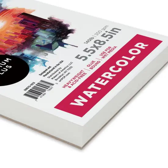 artPOP! Watercolor Pad, 5.5" x 8.5", 30 Sheets, Acid-Free Paper, 140lb (300gsm), Perfect for Most Wet & Dry Media, Ideal for Beginners, Students, Artists {1}