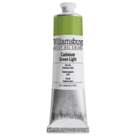 Williamsburg Handmade Oil Paint - Cadmium Green Light, 150 ml tube {2}