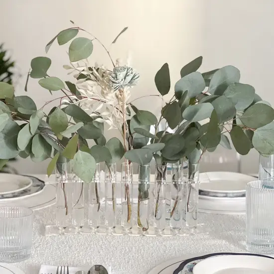 9 Tube Cylinder Vase By Kinor Decor {4}