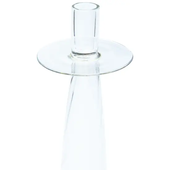 Northlight Swirled Glass Taper Candle Holder - 20" Clear {4}