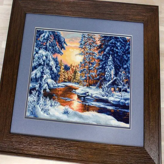 Winter Landscape B477L Counted Cross-Stitch Kit {4}
