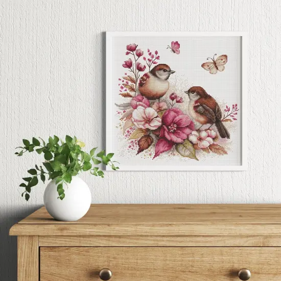 The Birds- Spring B2420l Counted Cross-Stitch Kit {3}