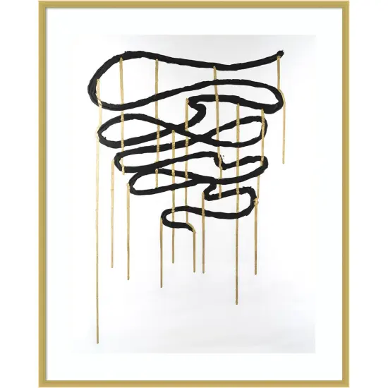 Weeping Ribbon I by Michael Willett Wood Framed Wall Art Print {1}