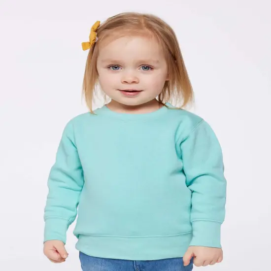 Rabbit Skins&reg; Toddler Classic Fleece Sweatshirt Saltwater {7}