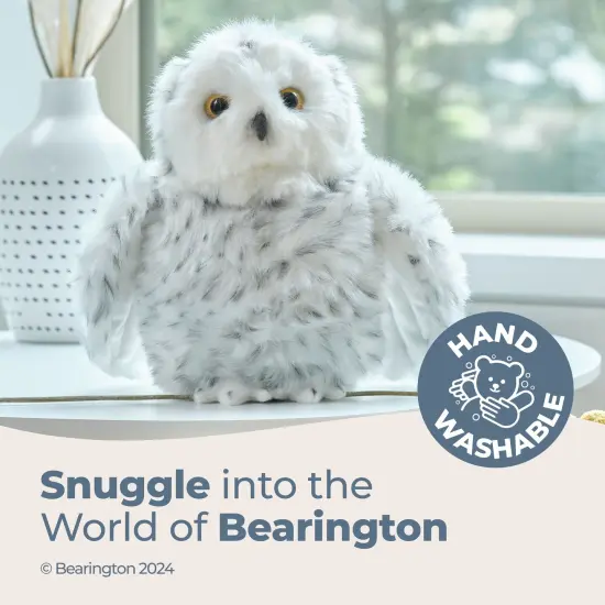 Bearington Collection Drift The Snowy Owl Plush, Owl Stuffed Animal, 8 Inch, For Ages 0-14 White {3}