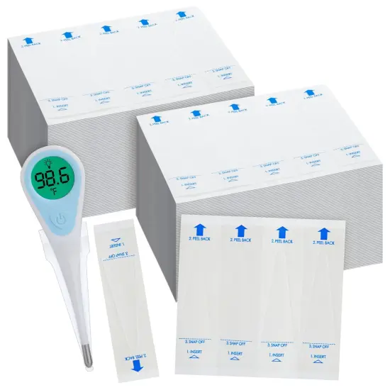 500-Pack Disposable Digital Thermometer Probe Covers - Oral, Rectal, Armpit Temperature Reading Sheath Sleeves {5}